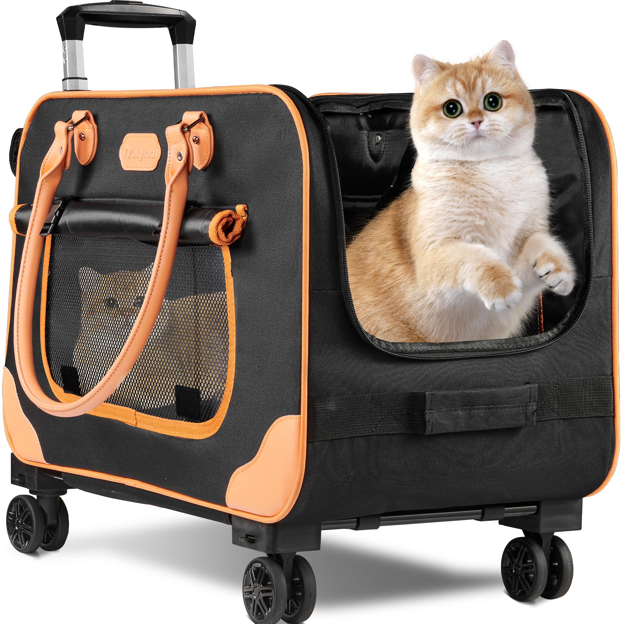 Rolling Deluxe Cat Carrier 24.5''
