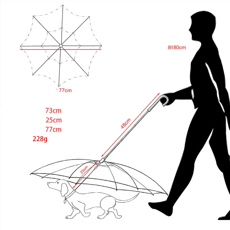 Chic Pup Rain Jacket & Leash Combo