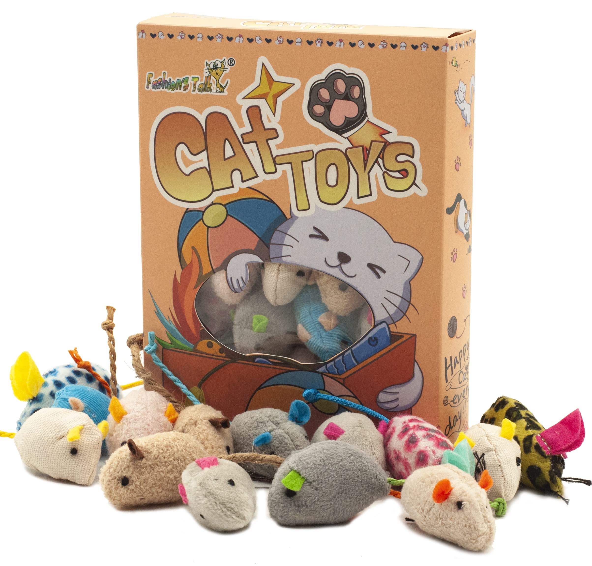 Mouse Catnip Cat Toys Variety Pack 32 Count